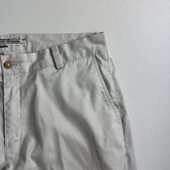 NIKE Golf Flat Front Pants 639779-072 Mens Size 32x30 Light Beige Chino Casual‎ - Picture 6 of 8